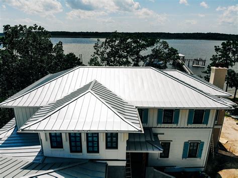 houses with white metal roof|residential white metal roof.